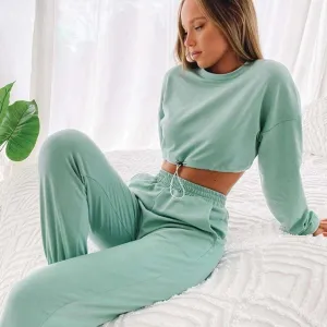 Sports and leisure fleece sweater suit