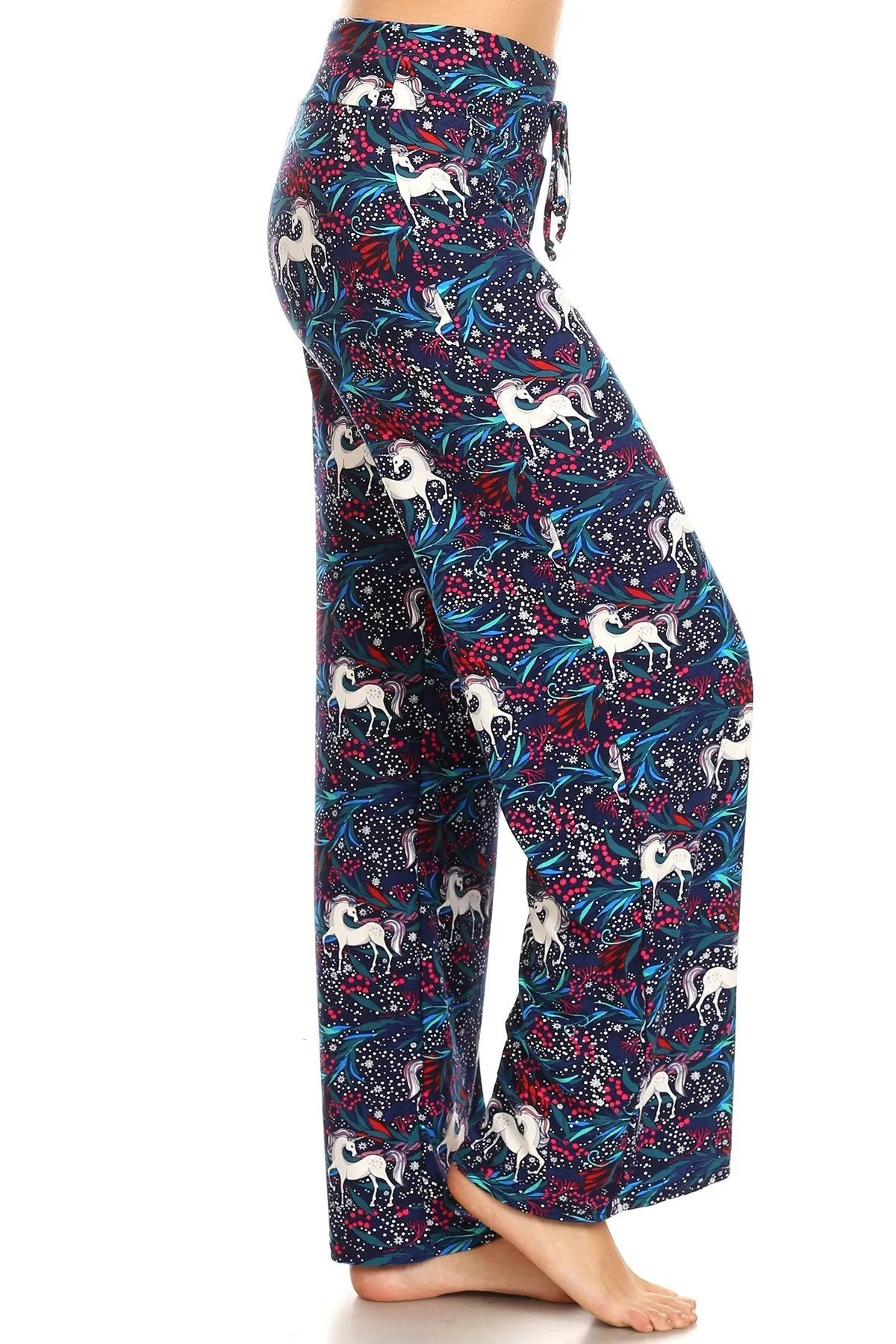 Abstract Unicorn Print Comfortable Soft Lounge Pajama Pants