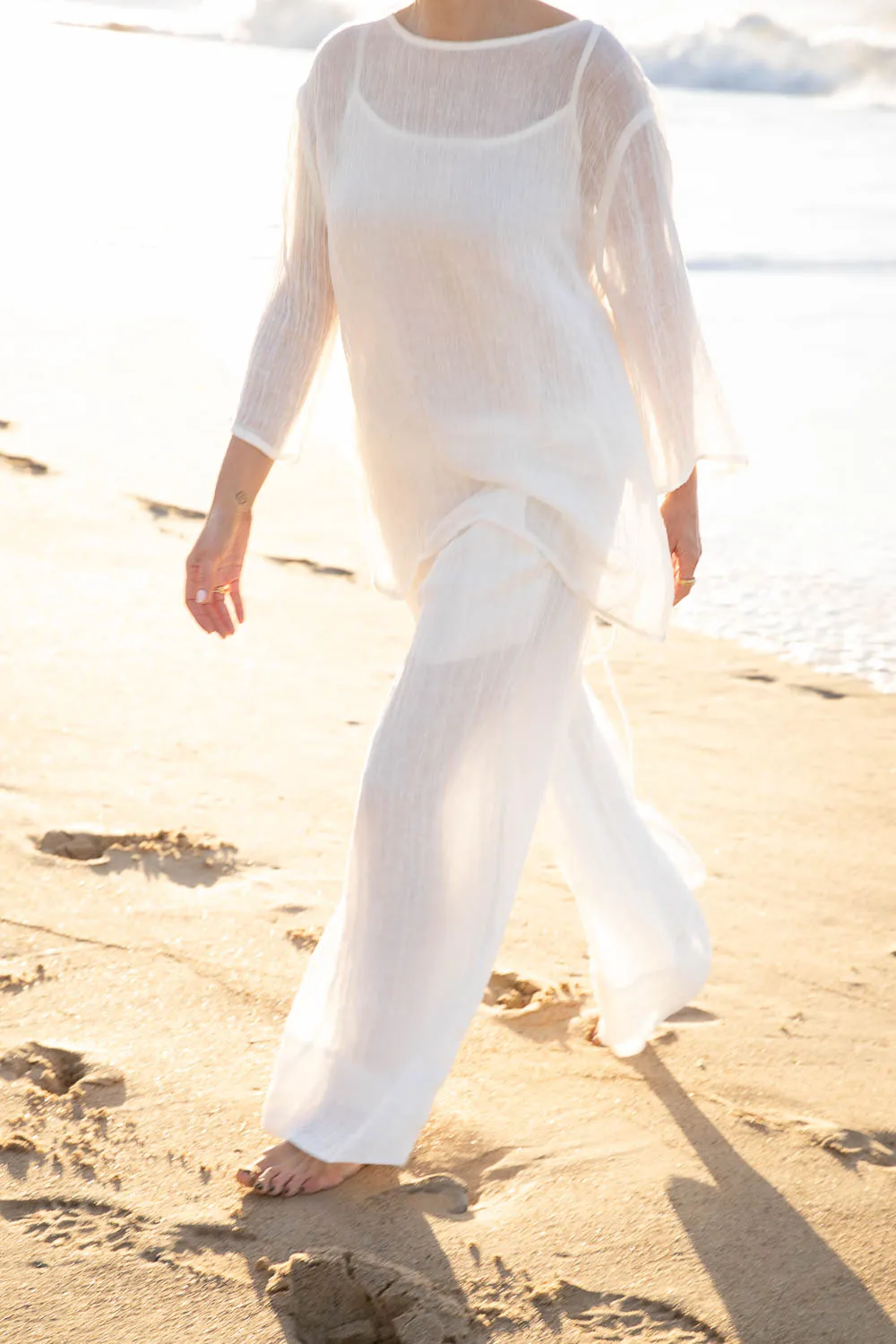 Arana Linen Pant - Off White