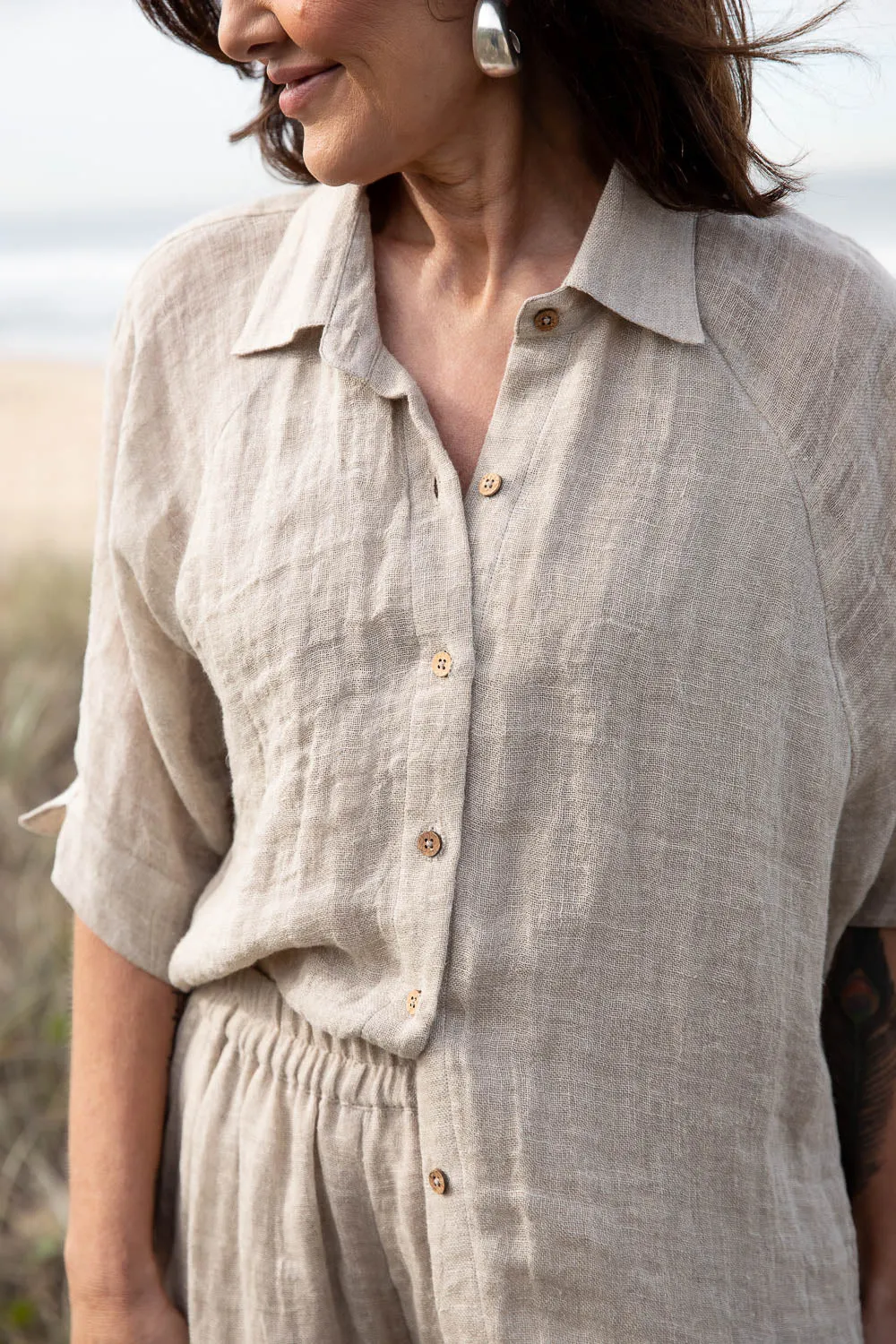 Arana Linen Shirt - Natural