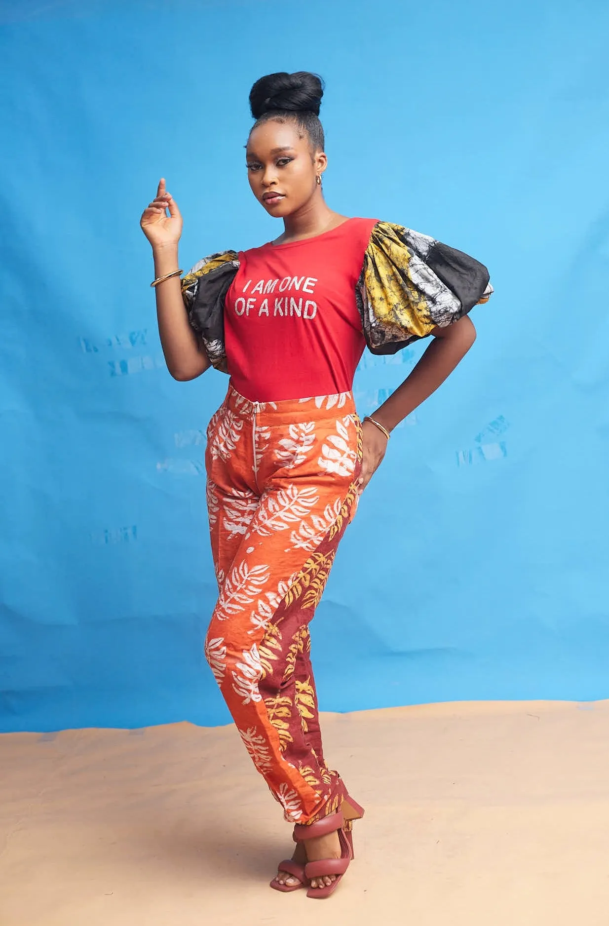 Ayode 2-print adire pants