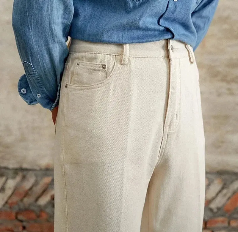 British pure cotton old money pants