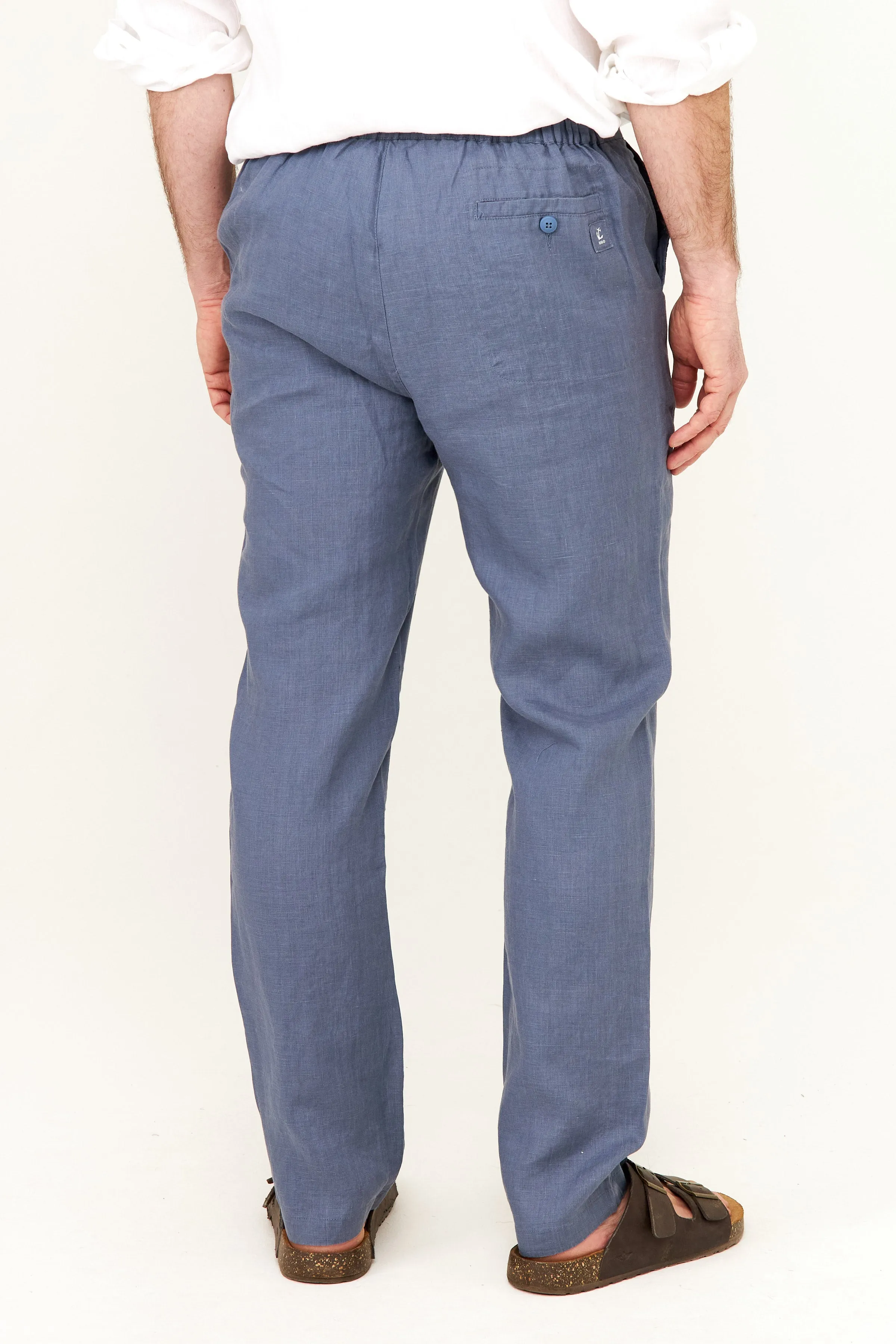 Casual Linen Pant - Vintage Indigo