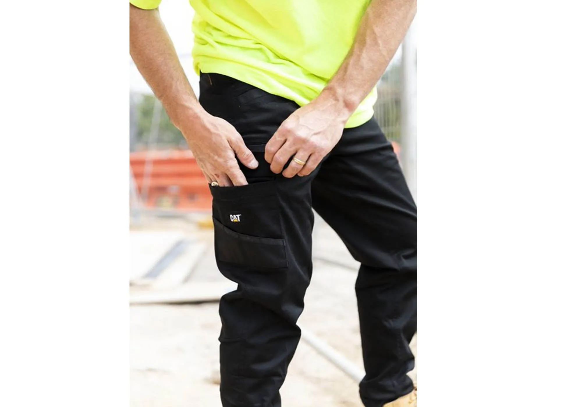 Caterpillar Mens Comfortable Elite Operator Work Pants