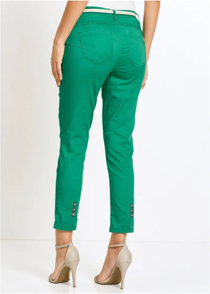 Comfortable elastic trousers Bpc Selection, green