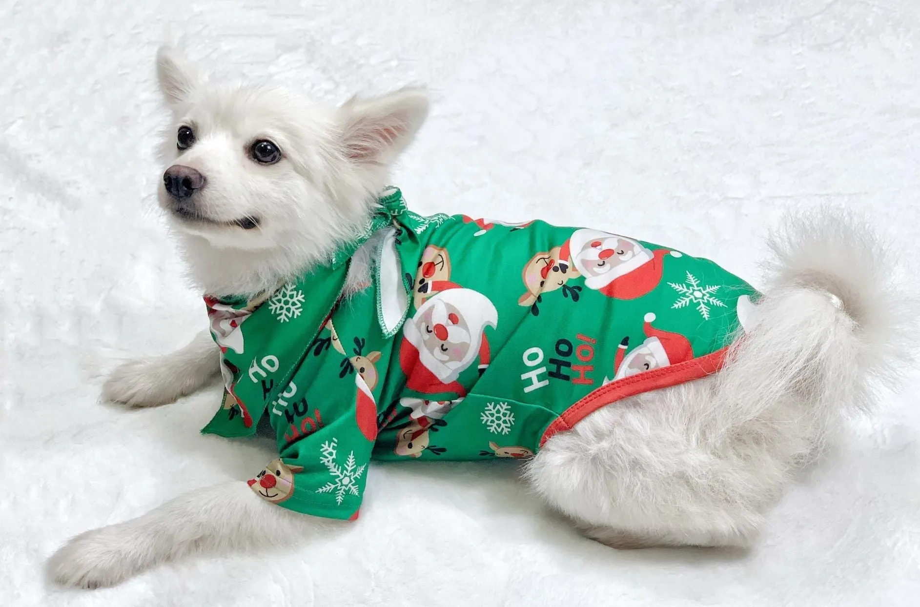 Family Christmas Matching Green Pyjamas Set