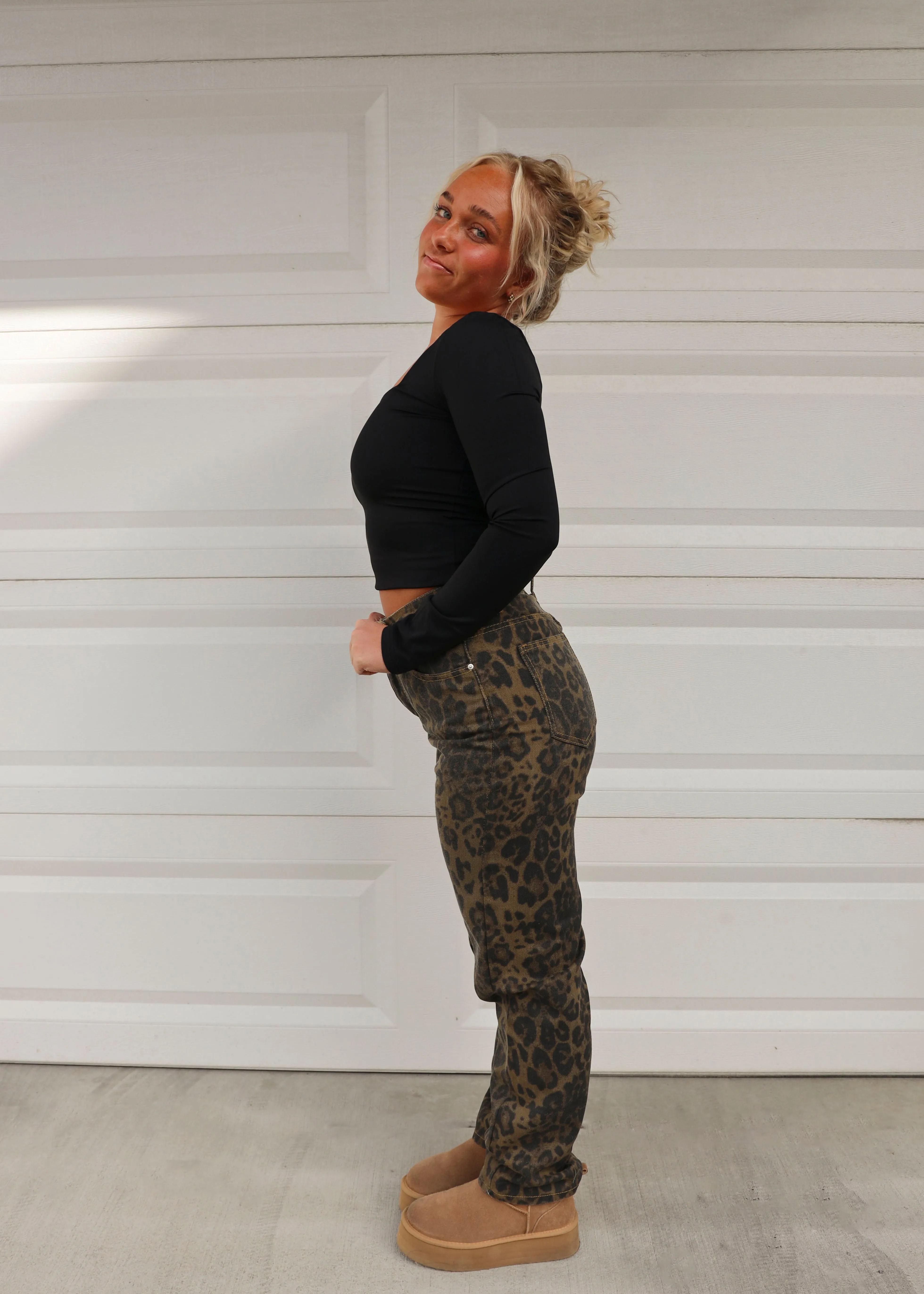 Leopard Print Pants