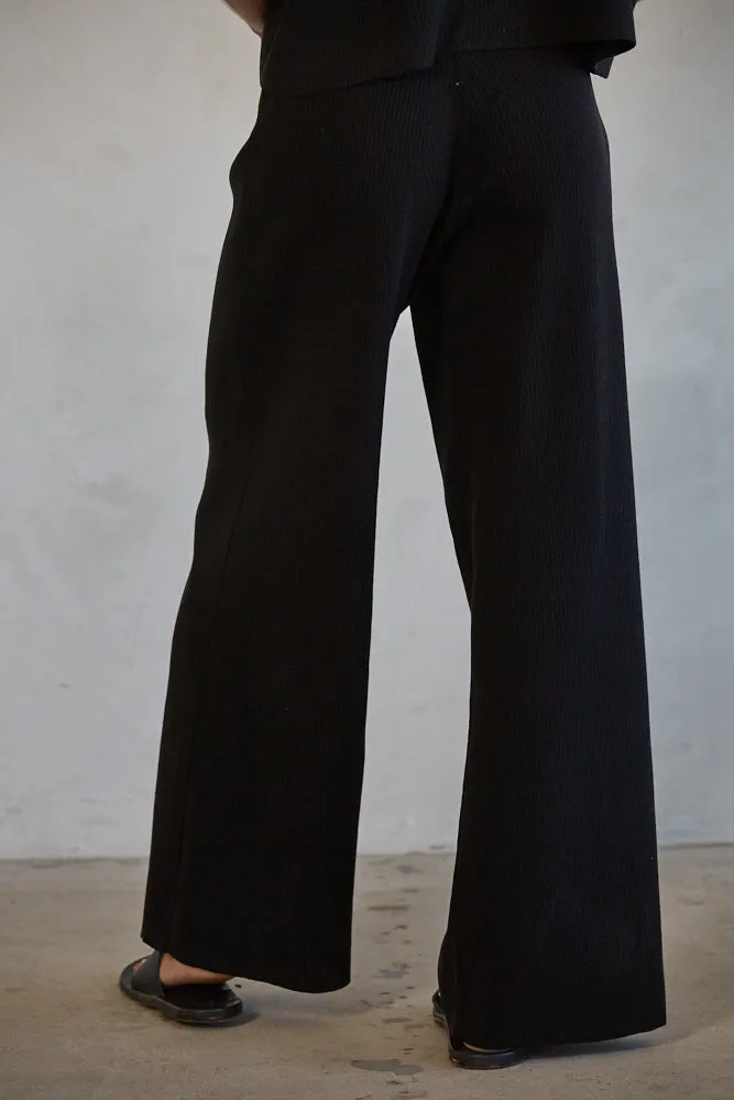 Lexie Ribbed Sweater Wide Leg Pants