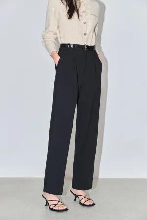 LILY Small Straight-leg Casual Suit Pants