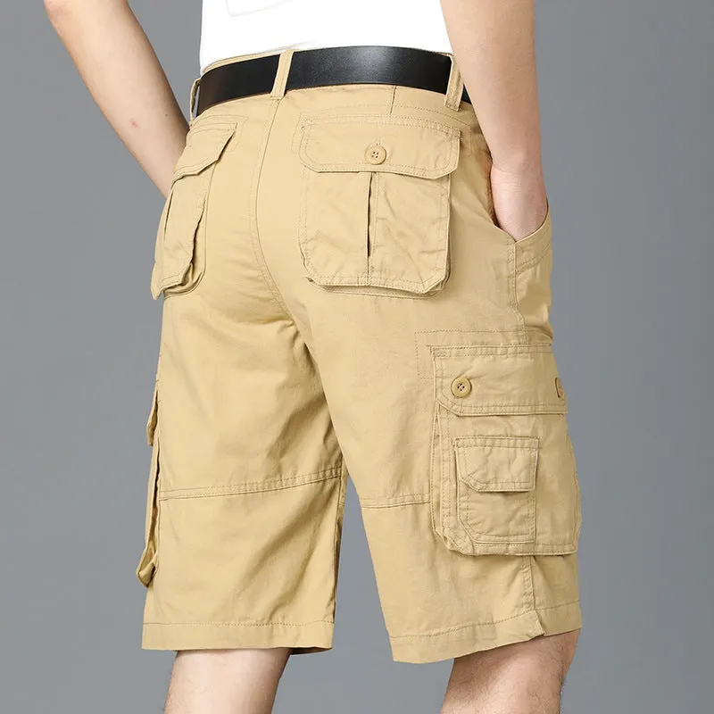 LOOSE AND STRAIGHT LEG CASUAL SPORTS COTTON WORKWEAR CARGO PANTS