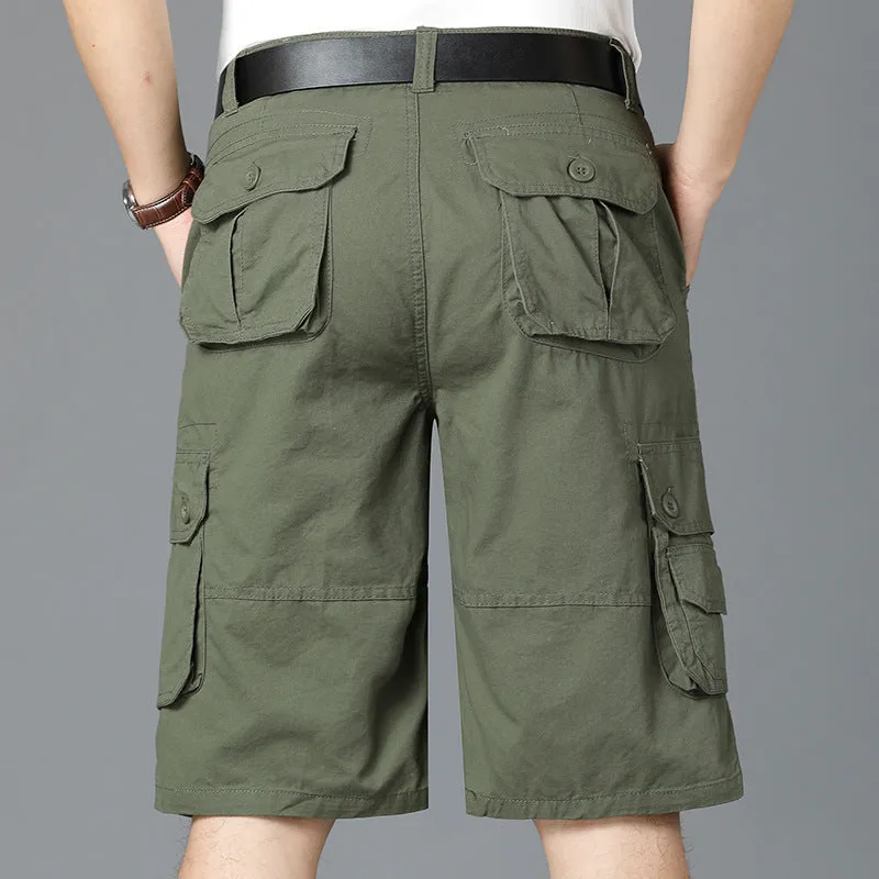 LOOSE AND STRAIGHT LEG CASUAL SPORTS COTTON WORKWEAR CARGO PANTS