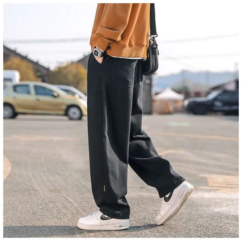 Men's Casual Straight Leg Cotton Pants