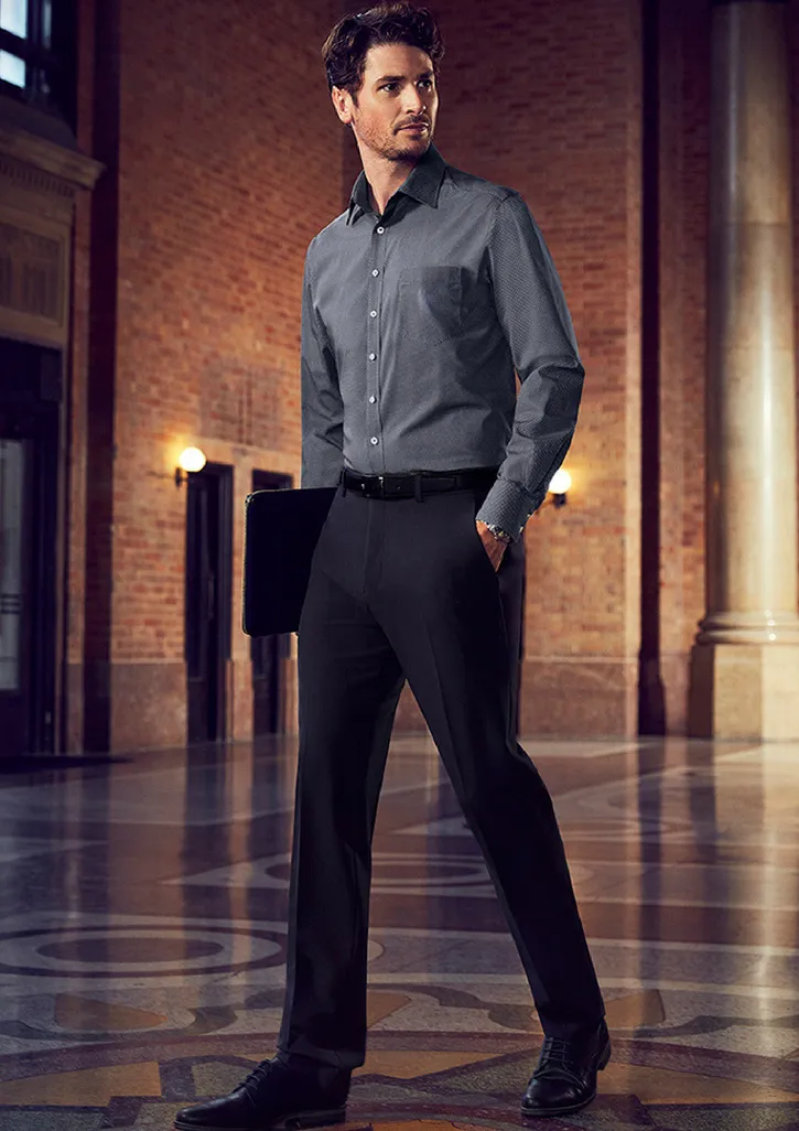 Mens Slim Fit, Flat Front Pant - Stout Fit