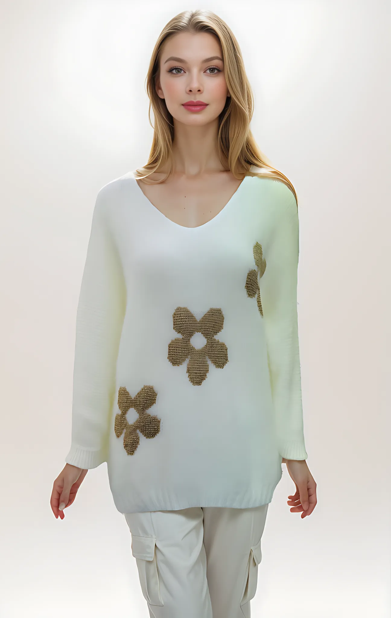 Mohair Floral Jumper