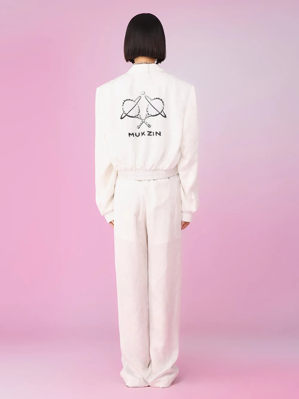 MUKZIN New White Comfortable Suit Pants