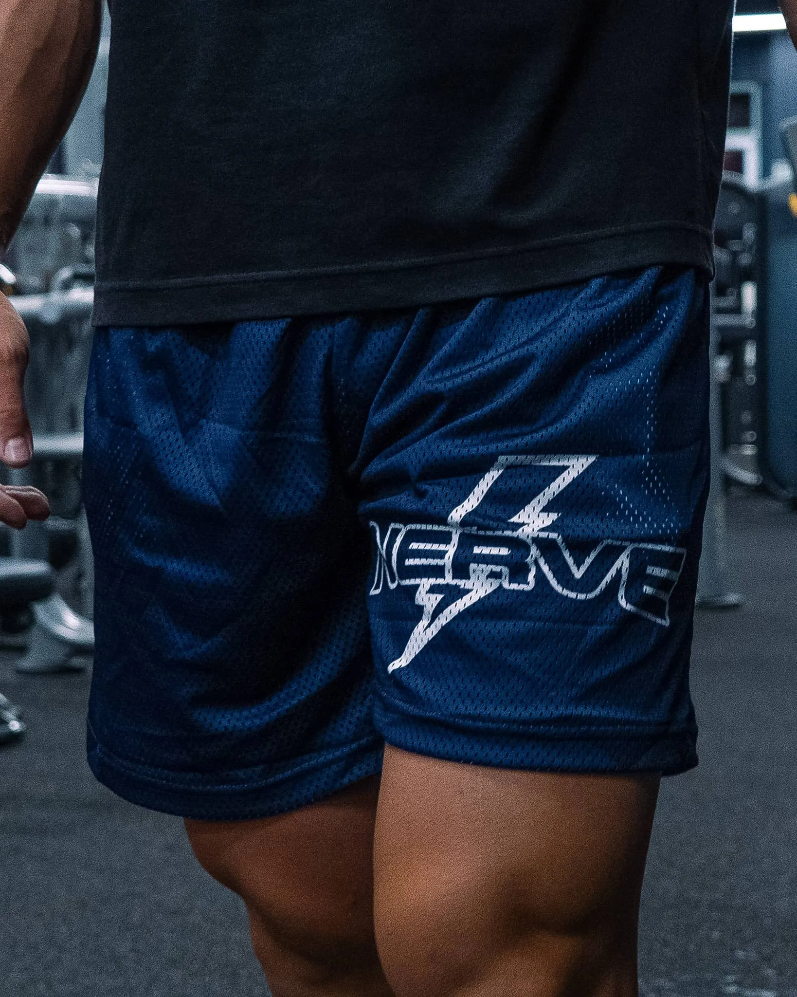 NAVY BOLT SHORTS