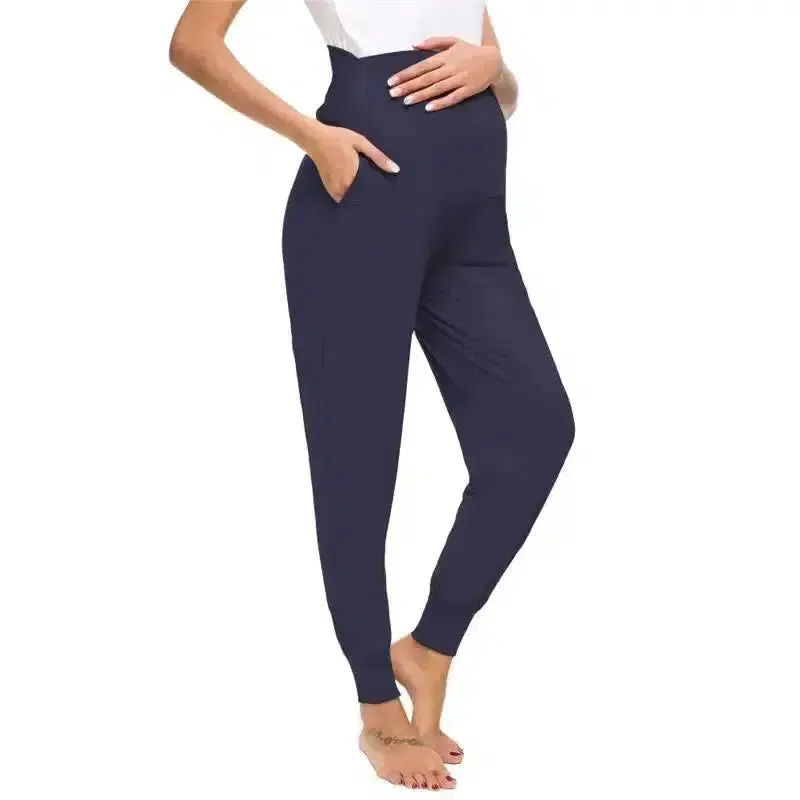 Pregnancy Stretch Lounge Pants with High Waist