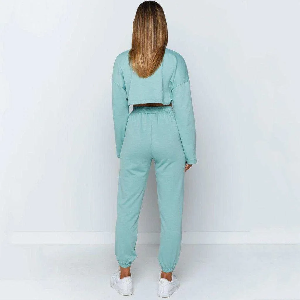 Sports and leisure fleece sweater suit