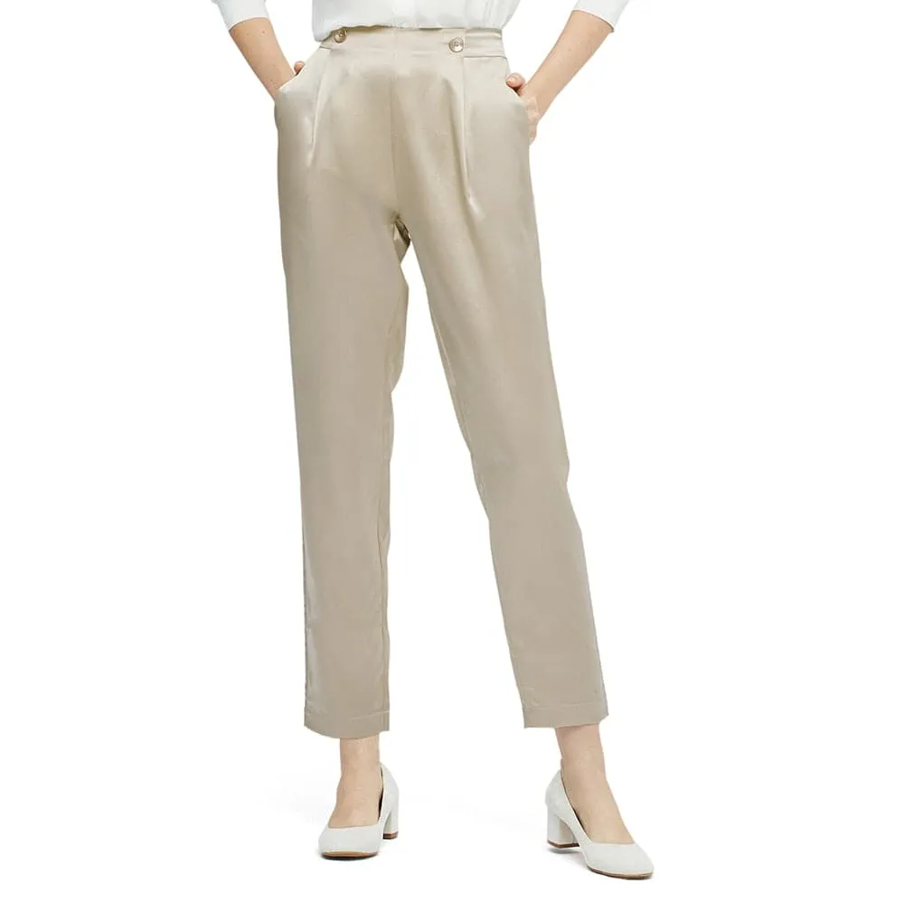 Spring Silk Pants - 100% Charmeuse Silk for Cool, Comfortable Style