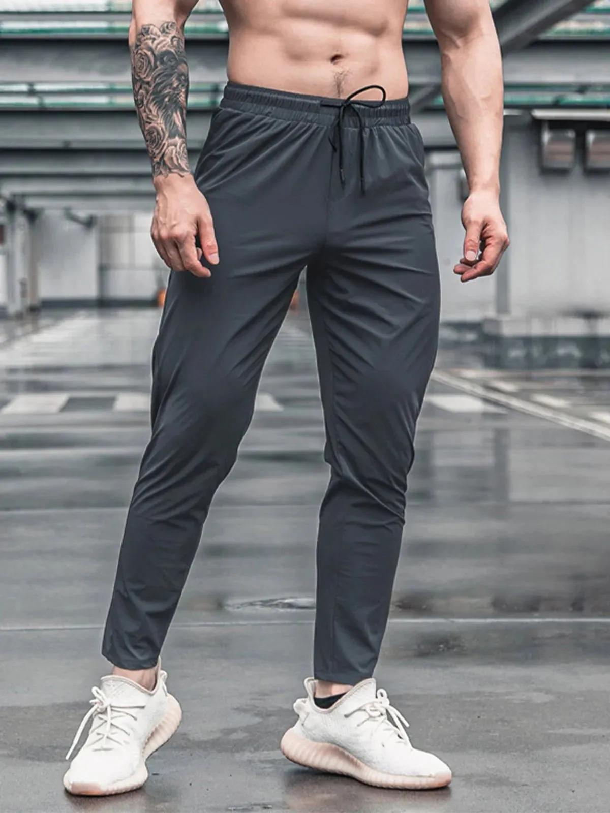 Stretch Slim Fit Jogger Workout Pants Lightweight