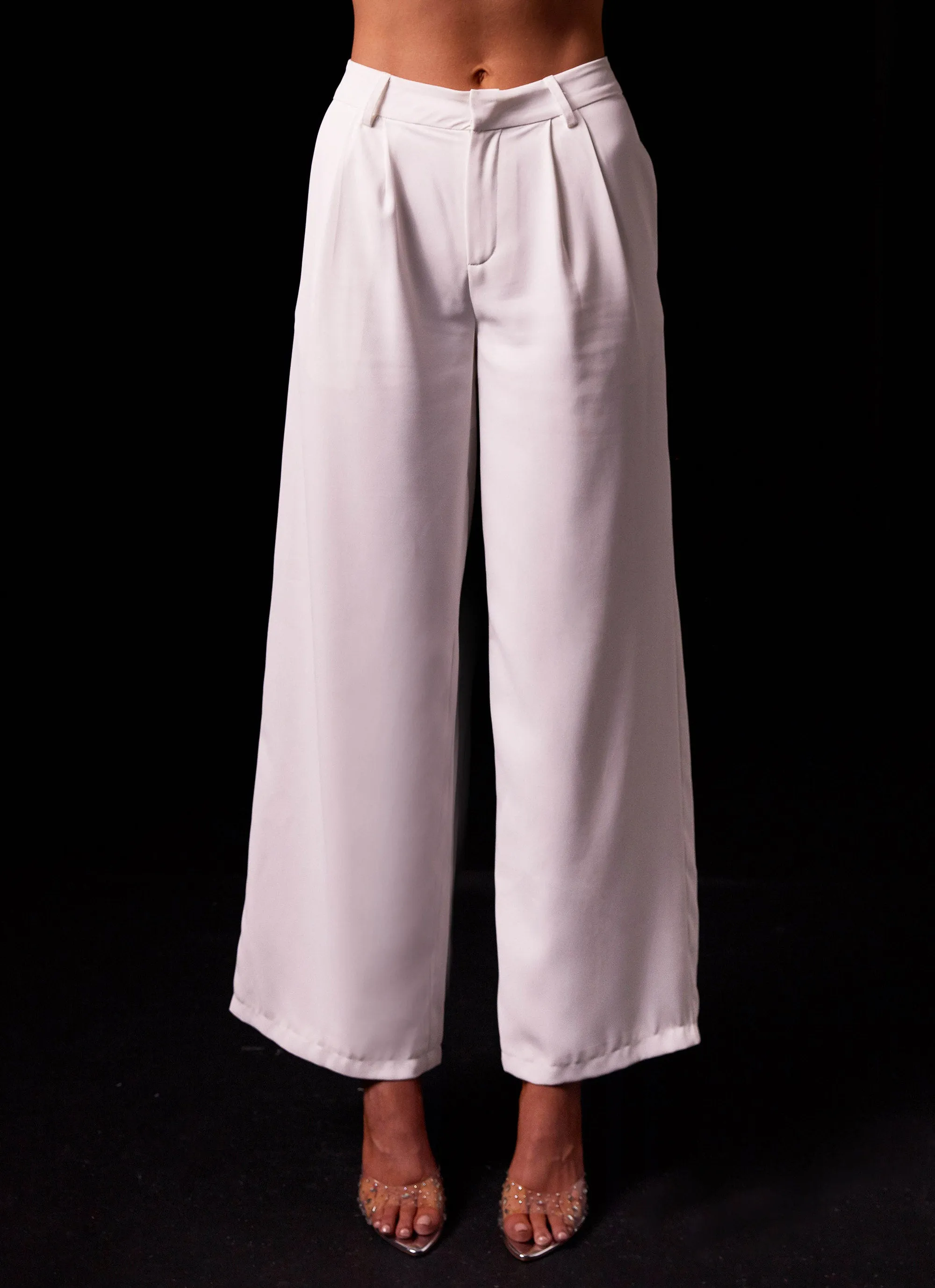 Thalia Suit Pants - White